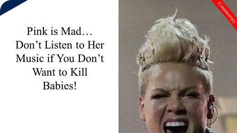 Admittedly, I Do Like Her Music, and I'll Keep Listening to it... Pink Mad