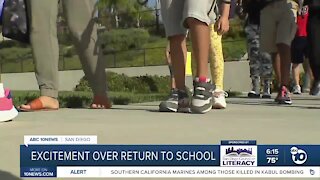 San Diego students excited over return to classroom