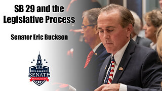 Senator Buckson Discusses SB 29 and the Legislative Process