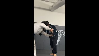 Aaron forgot his blue belt today