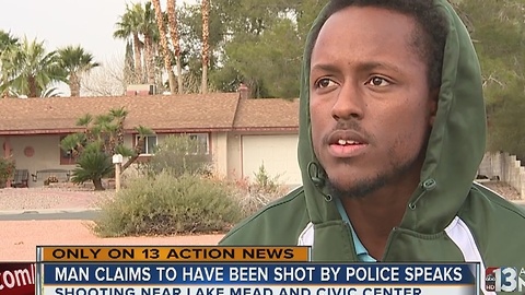Man claims he was shot by police during barricade situation