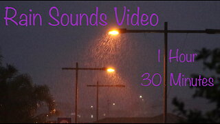 Unwind With Stress Relieving 1 Hour And 30 Minutes Of Rain Sounds Video