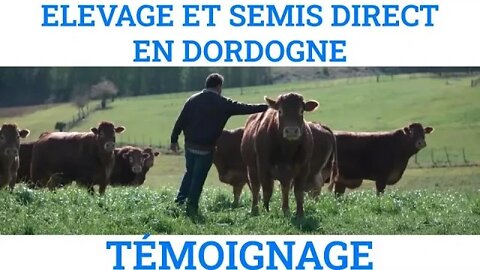 Jonathan Rousset, éleveur de bovin viande en semis direct @Chambre d'agriculture de la Dordogne