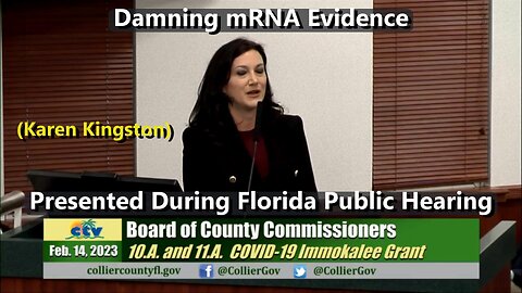 Karen Kingston - Damming mRNA Evidence Presented During Florida Public hearing