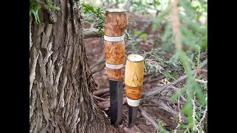 Whittle Talk! A close look at two Lauri blades. A Leuku and a Puukko, handled by Elijah Boesche.