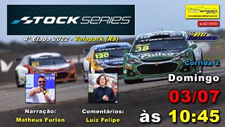 STOCK SERIES | Corrida 2 | 4ª Etapa 2022 | Velopark (RS) | Ao Vivo