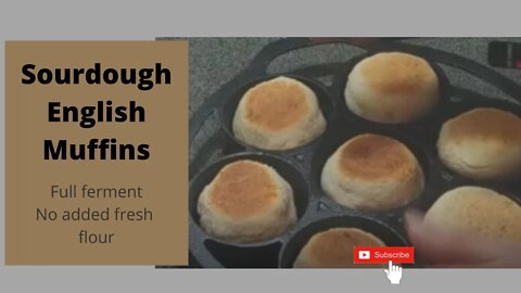 Sourdough English muffins- Full Ferment