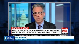 Even CNN’s Jake Tapper admits that the newly released Durham report exonerates Trump