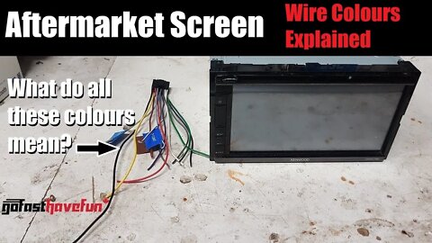 Double DIN Screen Stereo Wire Colours Explained | AnthonyJ350