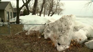 Ice shoves destroy homes on Lake Winnebago