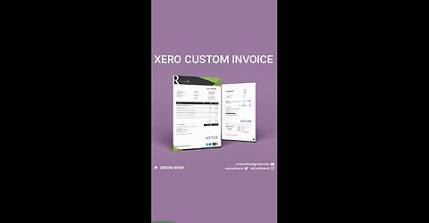 Xero template | Xero custom invoice template | Xero custom docx #Xero