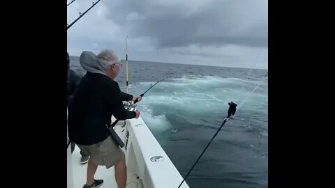 North America Enduring the storm in pursuit of a bucket list fish.