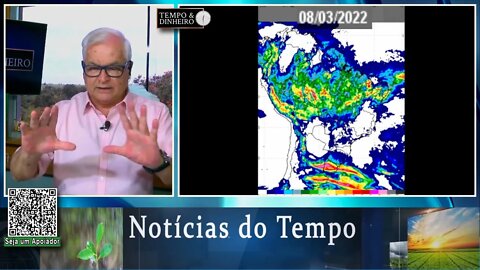 Previsão de chuva intensa no norte e no sul do Brasil. Seco em SP