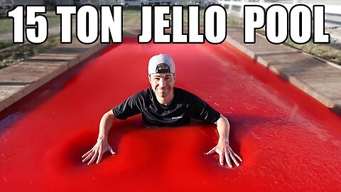 World's Largest Jello Pool- Can you swim in Jello?