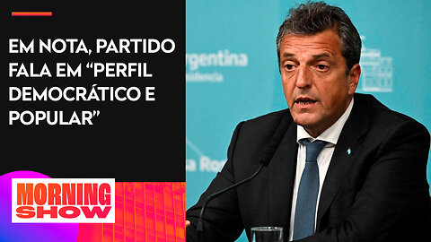 PT formaliza apoio a Sergio Massa na corrida presidencial da Argentina