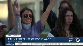 Rally in Downtown San Diego to defend Roe V. Wade