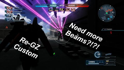 Re-GZ Custom Kicking Butt - Mobile Suit Gundam Battle Operation 2 Gameplay