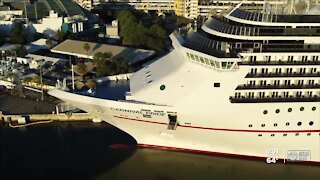 For the first time in nearly 2 years, a Carnival cruise ship set sail from Port Tampa Bay