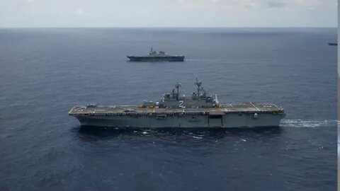 Ships Participating in RIMPAC 2020 Conduct a Group Sail Off the Coast of Hawaii