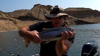 Searching For Big Fall Rainbows - Boysen Reservoir - Fremont County Wyoming - Crank Baits