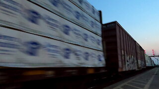 CN 3065 & CN 3874 DPU Engine Manifest Train Eastbound In Ontario TRACK SIDE