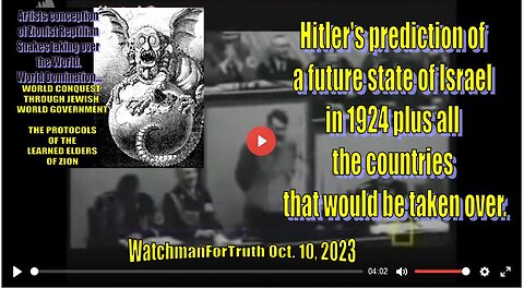 Historian David Irving on Hitlers prediction of a future state of Israel in 1924 | Der Führer on Pal