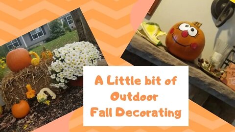 A little bit of outdoor Fall decorating🍂Walk worthy