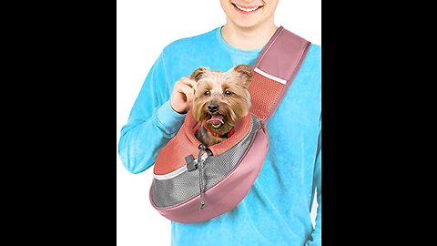 Plush Soft Cotton Pet Sling Carrier for Small to Medium Size Dogs, Cats, Pet's