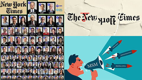 New York Times is a Zionist propaganda outlet for Bankers, Wall St, Climate Alarmists & Warmongers!