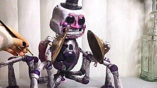 Sculpting Vent Music Man Five Nights at Freddy's Security Breach, FNAF Clay Sculpture, Animatronic