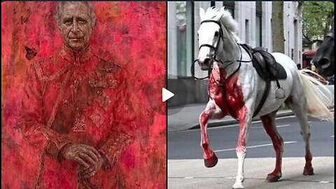What Is Hiding In King Charles Portrait? Can you see it? Any correlation with the bloody horse?