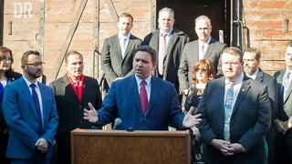 Governor Ron DeSantis Attends the Holocaust Boxcar Experience