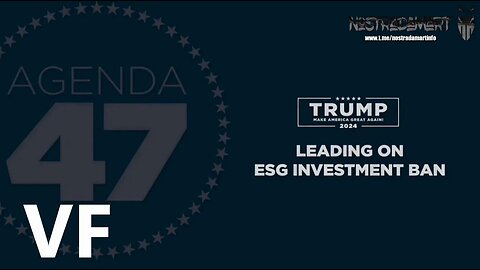 Trump - Agenda 47: leader sur l'interdiction d'investissement ESG (FR)