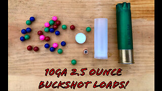 10 Gauge 2.5 Ounce #1 and #0 Buckshot Loads