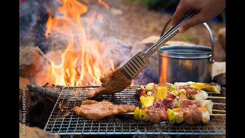 Primitive Cooking Survival Skills // forest cooking Beef //Cooking meat in nature bbq // Simply Delicious and