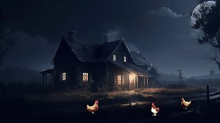 Spooky Ambience | Dark Music, Thunder & Chicken Sounds | Mystery at the Farmhouse