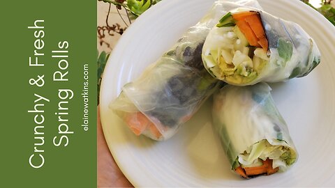 Enjoy Building Your Own Crunchy and Healthy Spring Rolls