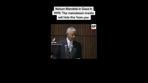 Nelson Mandela in Gaza in 1999