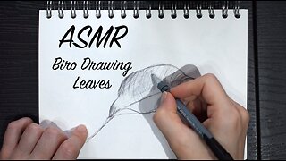 ASMR Quietly Sketching Next to You (No Talking) | Biro Leaves