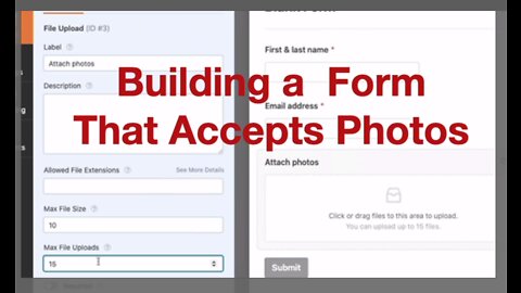 How to Set Up a WordPress Form Allowing People to Send You Photos