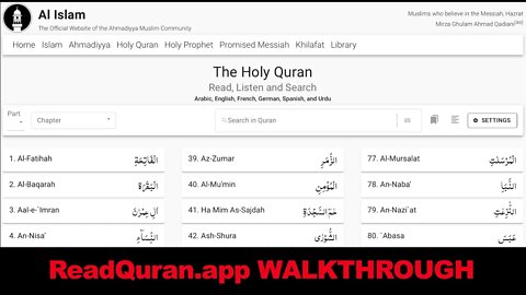 NEW and UPDATED Holy Quran Search | Walkthrough | ReadQuran.APP