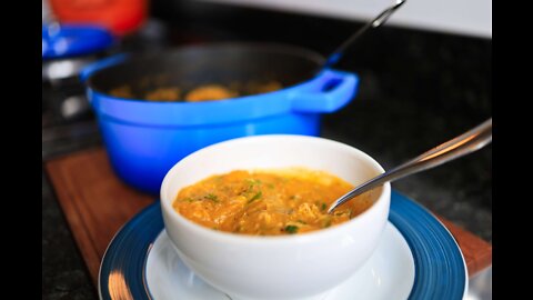 Caldo/Creme Lowcarb de Frango. Fácil, com poucos ingredientes e super saudável!