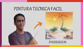 ✨PINTURA Tecnica Facil Paissagem (Easy Landscape Painting)