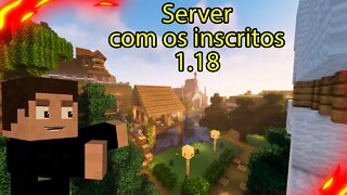 Minecraft Ao Vivo Com Inscritos SERVER #3 CONSTRUINDO CIDADE