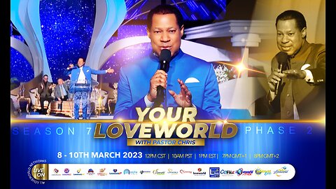 Your Loveworld Specials with Pastor Chris Oyakhilome | March 8 to 10 at 1pm Eastern Daily