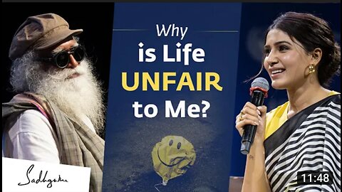 Why is Life UNFAIR to me ? I Samantha Ruth Prabhu Asks Sadhguru