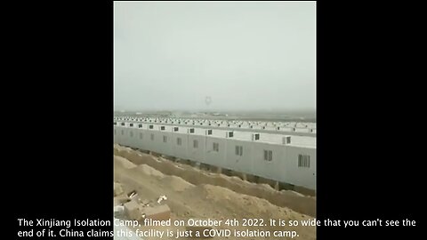 The Xinjiang isolation Camp | Filmed on October 4th 2022. It Is So Wide That You Can't See the End of it. China Claims This Facility Is Just a COVID Isolation Camp.