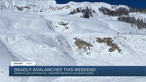 Skier killed, 2 others buried in avalanche near Aspen