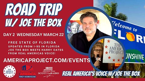 🇺🇸 ROAD TRIP w/ JOE THE BOX - Joe and his America First Warehouse team meets Harry Oates, Executive Producer from Real America's Voice
