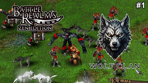 BATTLE REALMS | Skirmish - WOLF vs LOTUS (HARD - WILDEYE) #battlerealms